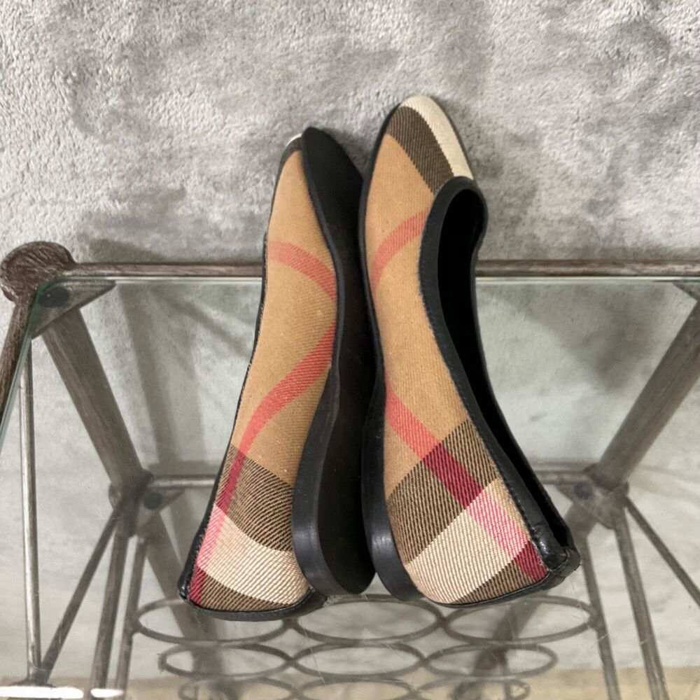 Burberry Kids Checkered Dress Shoes in Brown and Black - Picture 7 of 11